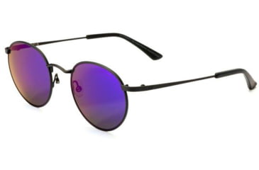 Image of OTIS FLINT REFLECT Sunglasses, Matte Black/Flash Mirror Violet, 51-21-140, 134-2003