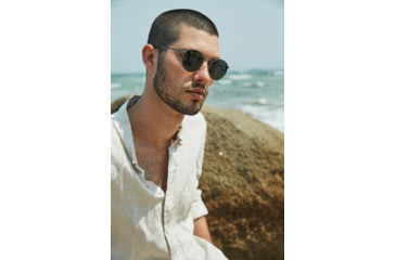 Image of OTIS FLINT REFLECT Sunglasses, Matte Black/Flash Mirror Violet, 51-21-140, 134-2003
