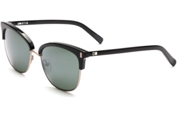 Image of OTIS LITTLE LIES Sunglasses - Womens, Black/Flash Mirror Grey Polar, 56-17-140, 20-2001P