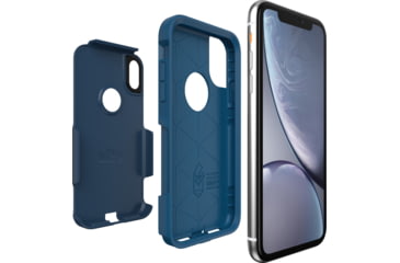 Image of OtterBox Apple Commuter Iphone Xr, Blazer Blue/Stormy Seas Blue, 77-59803