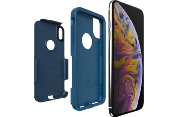 Image of OtterBox Apple Commuter Iphone Xs Max, Blazer Blue/Stormy Seas Blue, 77-60013