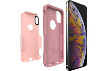 Image of OtterBox Apple Commuter Iphone Xs Max, Pink Salt/Blush, 77-60014
