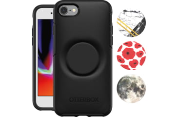 Image of OtterBox Apple Otter + Pop Symmetry Iphone 7/8/Se 2Nd Gen, Black/Black, 77-61655