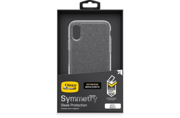Image of OtterBox Apple Symmetry Clear Iphone X/Xs, Silver Flake/Clear, 77-59584