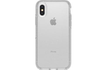 Image of OtterBox Apple Symmetry Clear Iphone X/Xs, Silver Flake/Clear, 77-59584