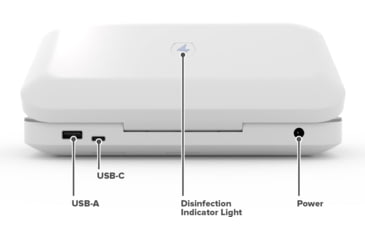 Image of OtterBox Phonesoap 3 Uv Sanitizer/Charger, White/White, 78-80083