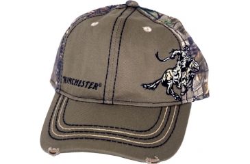Image of Outdoor Cap Ball Cap Winchester Horse And Rider Olive Front/rt Xtra