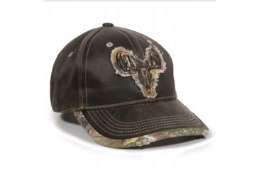 Image of Outdoor Cap Deer Skull Cap Frayed Visor, Brown / Edge, One Size, 112298