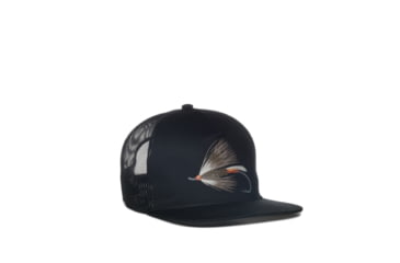 Image of Outdoor Cap Fly Fishing Logo Cap, Blk/Blk, FLY02