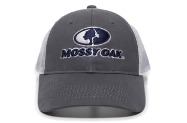 Image of Outdoor Cap Mossy Oak Sports Pigment-Dyed Twill Cap w/Foam and Flat Stitch Embroidery - Mens, One Size, Charcoal/White, MOFS46B