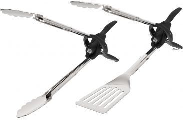 Image of Outdoor Edge Cutlery GRILL-BEAM TONGS Box, Black/Silver, GMT-10