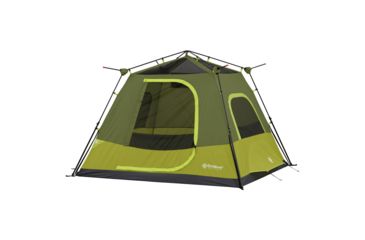 Image of Outdoor Products 4 Person Insant Cabin Tent w/ Extended Eave, Green/Olive Green, 50026