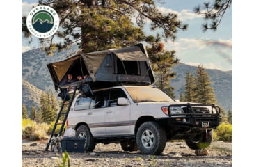 Image of Overland Vehicle Systems Bushveld II Hard Shell Roof Top Tent - 2+ Person, 4 Season, Gray, 18189901