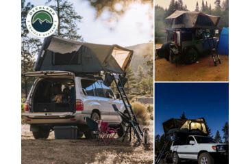 Image of Overland Vehicle Systems Bushveld II Hard Shell Roof Top Tent - 2+ Person, 4 Season, Gray, 18189901