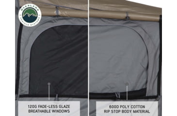 Image of Overland Vehicle Systems Bushveld II Hard Shell Roof Top Tent - 2+ Person, 4 Season, Gray, 18189901