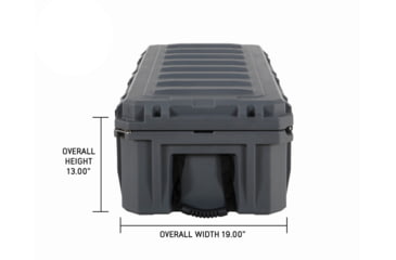 Image of Overland Vehicle Systems D.B.S. Dry Box w/ Wheels, Drain and Bottle Opener, Dark Grey, 117 QT, 40100021