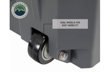 Image of Overland Vehicle Systems D.B.S. Dry Box w/ Wheels, Drain and Bottle Opener, Dark Grey, 169 QT, 40100031