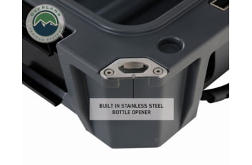 Image of Overland Vehicle Systems D.B.S. Dry Box w/ Wheels, Drain and Bottle Opener, Dark Grey, 169 QT, 40100031