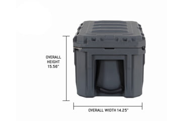 Image of Overland Vehicle Systems D.B.S. Dry Box w/ Wheels, Drain and Bottle Opener, Dark Grey, 53 QT, 40100001