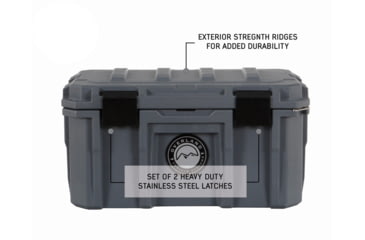 Image of Overland Vehicle Systems D.B.S. Dry Box w/ Wheels, Drain and Bottle Opener, Dark Grey, 53 QT, 40100001