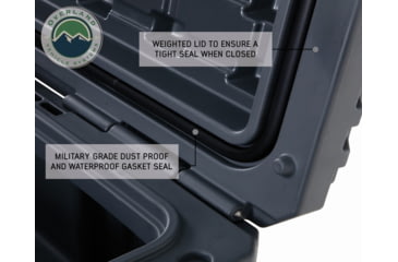 Image of Overland Vehicle Systems D.B.S. Dry Box w/ Wheels, Drain and Bottle Opener, Dark Grey, 53 QT, 40100001