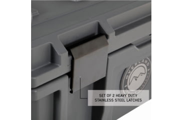 Image of Overland Vehicle Systems D.B.S. Dry Box w/ Wheels, Drain and Bottle Opener, Dark Grey, 53 QT, 40100001