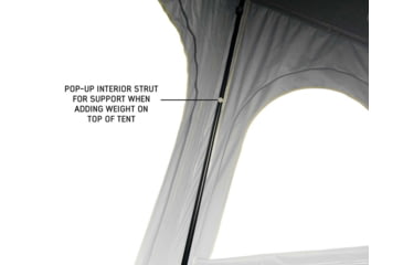 Image of Overland Vehicle Systems Mamba 3 Clamshell Aluminum Roof Top Tent -Black Shell &amp; Grey Body, Black/Grey, 18099901