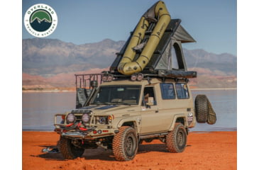 Image of Overland Vehicle Systems Mamba 3 Clamshell Aluminum Roof Top Tent -Black Shell &amp; Grey Body, Black/Grey, 18099901