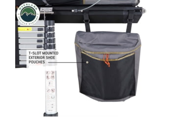 Image of Overland Vehicle Systems Mamba 3 Clamshell Aluminum Roof Top Tent -Black Shell &amp; Grey Body, Black/Grey, 18099901