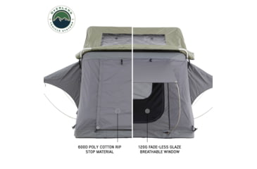 Image of Overland Vehicle Systems N2E Nomadic 2 Extended Roof Top Tent, Gray/Green, 18329936