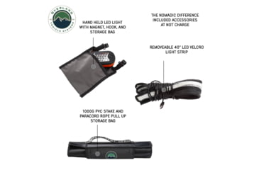 Image of Overland Vehicle Systems N2S Nomadic 2 Standard Roof Top Tent, Gray/Green, 18429936