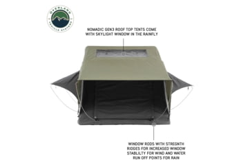 Image of Overland Vehicle Systems N2S Nomadic 2 Standard Roof Top Tent, Gray/Green, 18429936