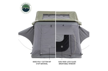 Image of Overland Vehicle Systems N2S Nomadic 2 Standard Roof Top Tent, Gray/Green, 18429936