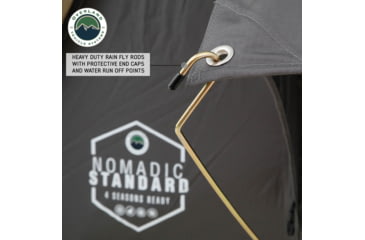 Image of Overland Vehicle Systems N2S Nomadic 2 Standard Roof Top Tent, Gray/Green, 18429936