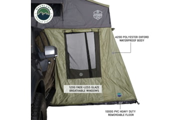 Image of Overland Vehicle Systems N4E Nomadic 4 Extended Roof Top Tent Annex Room, 18549936