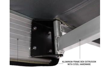 Image of Overland Vehicle Systems Nomadic 270 LT Awning - Driver Side - Dark Gray Cover With Black Cover Universal, 19559907