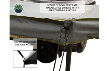 Image of Overland Vehicle Systems Nomadic 270 LT Awning - Driver Side - Dark Gray Cover With Black Cover Universal, 19559907