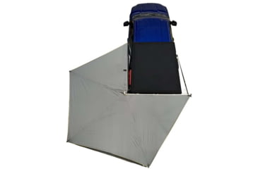 Image of Overland Vehicle Systems Nomadic 270 LT Awning - Driver Side - Dark Gray Cover With Black Cover Universal, 19559907