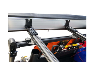 Image of Overland Vehicle Systems Nomadic 270 LT Awning - Driver Side - Dark Gray Cover With Black Cover Universal, 19559907