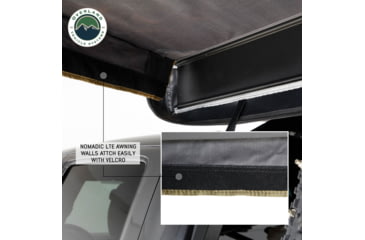 Image of Overland Vehicle Systems Nomadic 270 LT Awning Wall 3 / 4 Passenger Side, 18359909