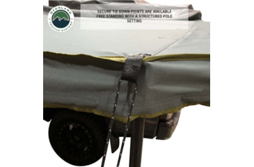 Image of Overland Vehicle Systems Nomadic 270 LTE Passenger Side Awning w/Bracket Kit, 19689909