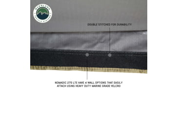 Image of Overland Vehicle Systems Nomadic 270 LTE Passenger Side Awning w/Bracket Kit, 19689909
