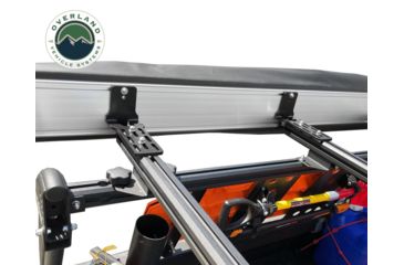 Image of Overland Vehicle Systems Nomadic Awning 270 Cover, Passenger Side, Dark Gray/Black, 240 x 157 x 88.5 in, 19529907