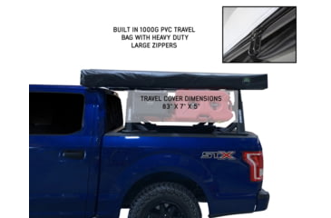 Image of Overland Vehicle Systems Nomadic LT 270 Awning &amp; Wall 1, 2, &amp; Mounting Brackets - Driverside, Grey/Green, 19579907