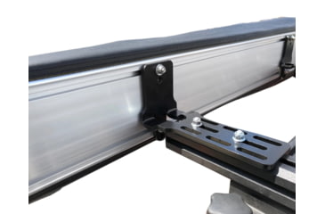 Image of Overland Vehicle Systems Nomadic LT 270 Awning &amp; Wall 1, 2, &amp; Mounting Brackets - Passenger Side, Grey/Green, 19589907