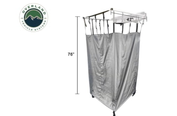 Image of Overland Vehicle Systems Nomadic Quick Deploying Car Side Shower Room, Dark Gray, 18199909