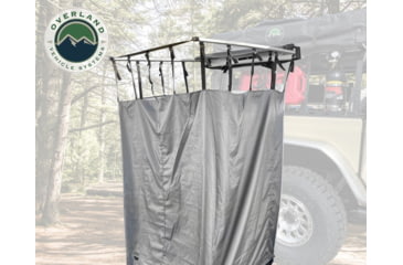 Image of Overland Vehicle Systems Nomadic Quick Deploying Car Side Shower Room, Dark Gray, 18199909