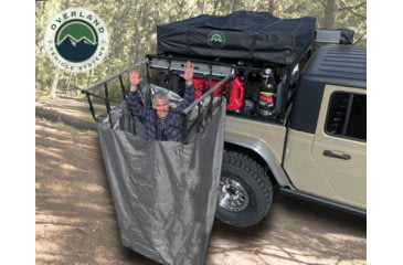 Image of Overland Vehicle Systems Nomadic Quick Deploying Car Side Shower Room, Dark Gray, 18199909