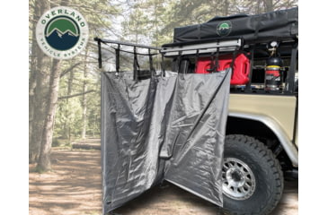 Image of Overland Vehicle Systems Nomadic Quick Deploying Car Side Shower Room, Dark Gray, 18199909