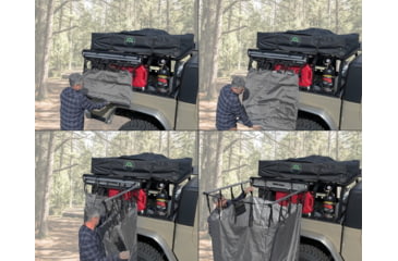 Image of Overland Vehicle Systems Nomadic Quick Deploying Car Side Shower Room, Dark Gray, 18199909